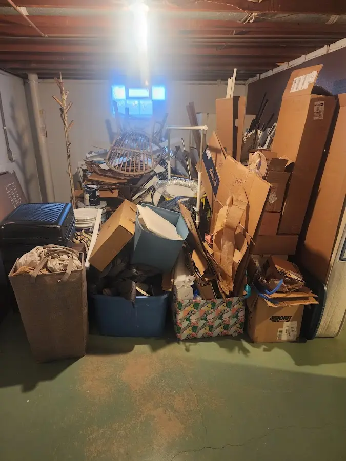 Roll-off dumpster container at job site for Concrete Dumpster Rental in Golden Grove